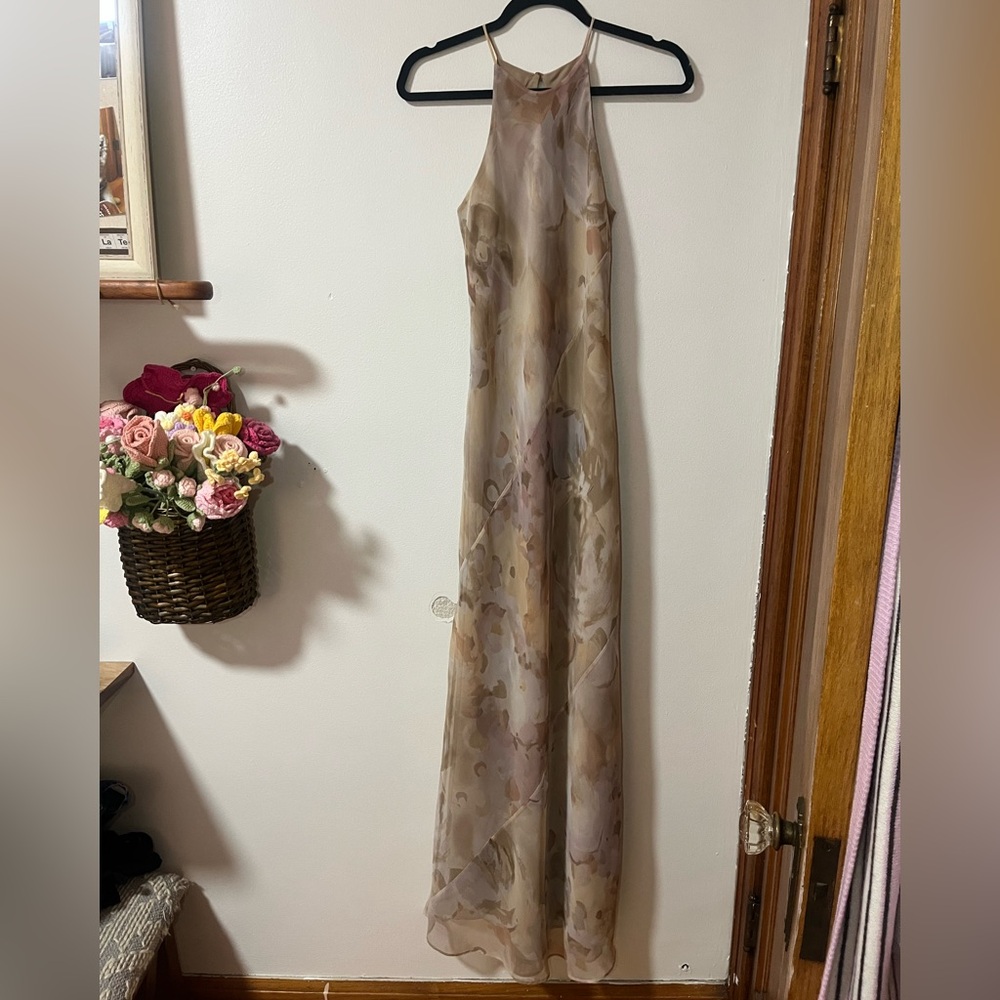 Laundry By Shelli Segal Floral Halter Maxi Dress